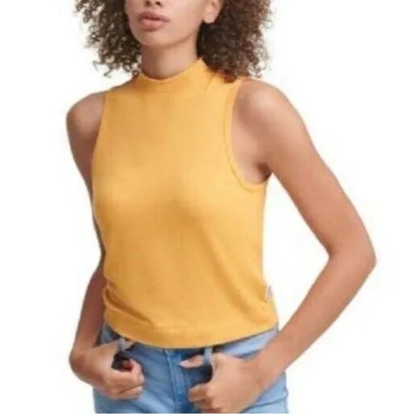 Calvin Klein Tops - Calvin Klein Mustard Yellow Tank Top